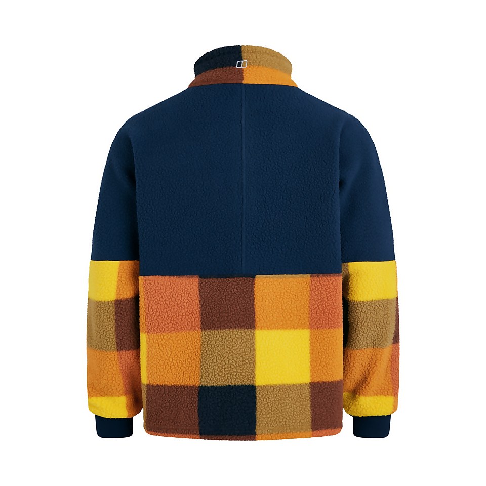 Men's Houlton Half Zip Fleece - Brown / Blue