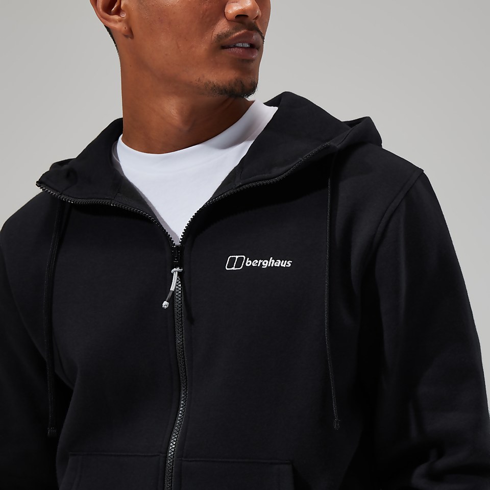 Men's Logo Full Zip Hoody Black
