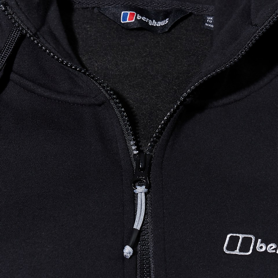 Men's Logo Full Zip Hoody Black