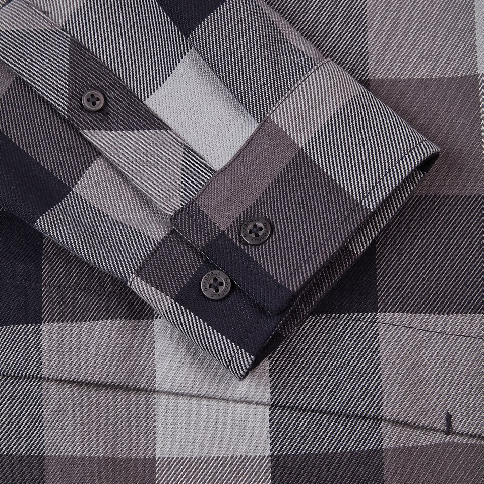 Men's Skawton Long Sleeve Shirt - Black / Grey