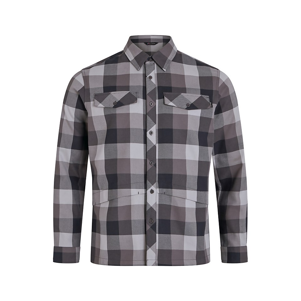 Men's Skawton Long Sleeve Shirt - Black / Grey