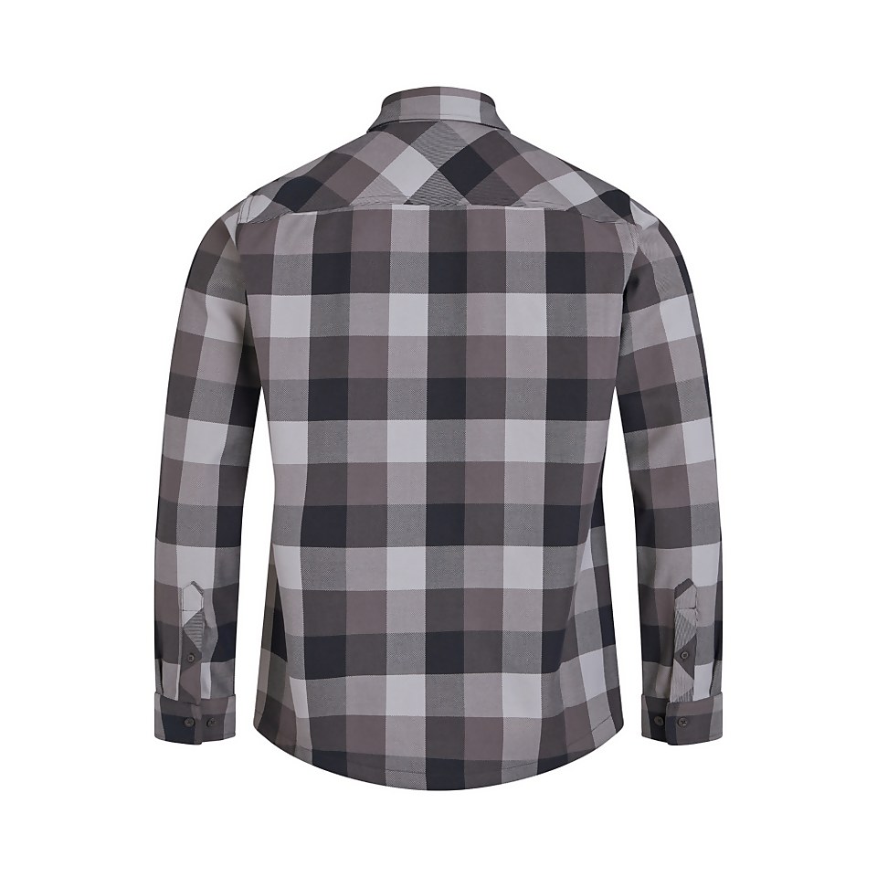 Men's Skawton Long Sleeve Shirt - Black / Grey