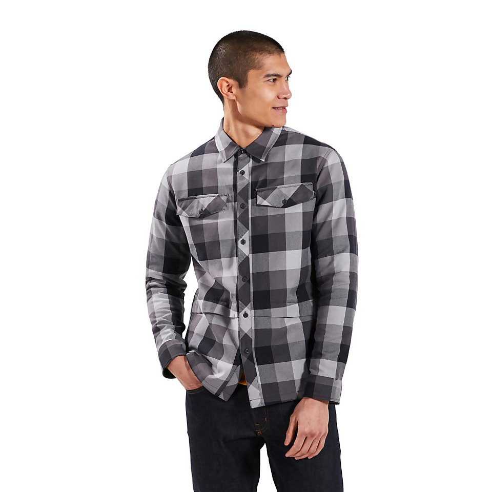 Men's Skawton Long Sleeve Shirt - Black / Grey