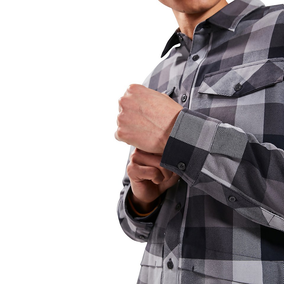 Men's Skawton Long Sleeve Shirt - Black / Grey
