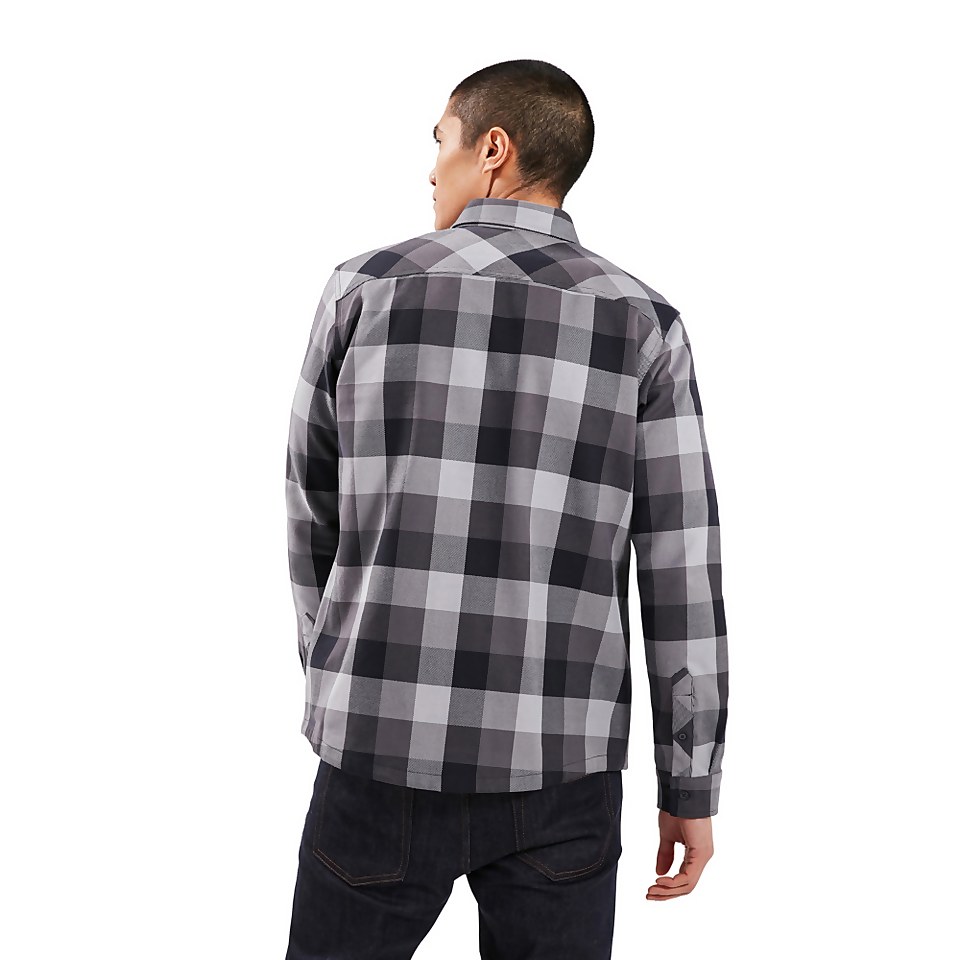 Men's Skawton Long Sleeve Shirt - Black / Grey