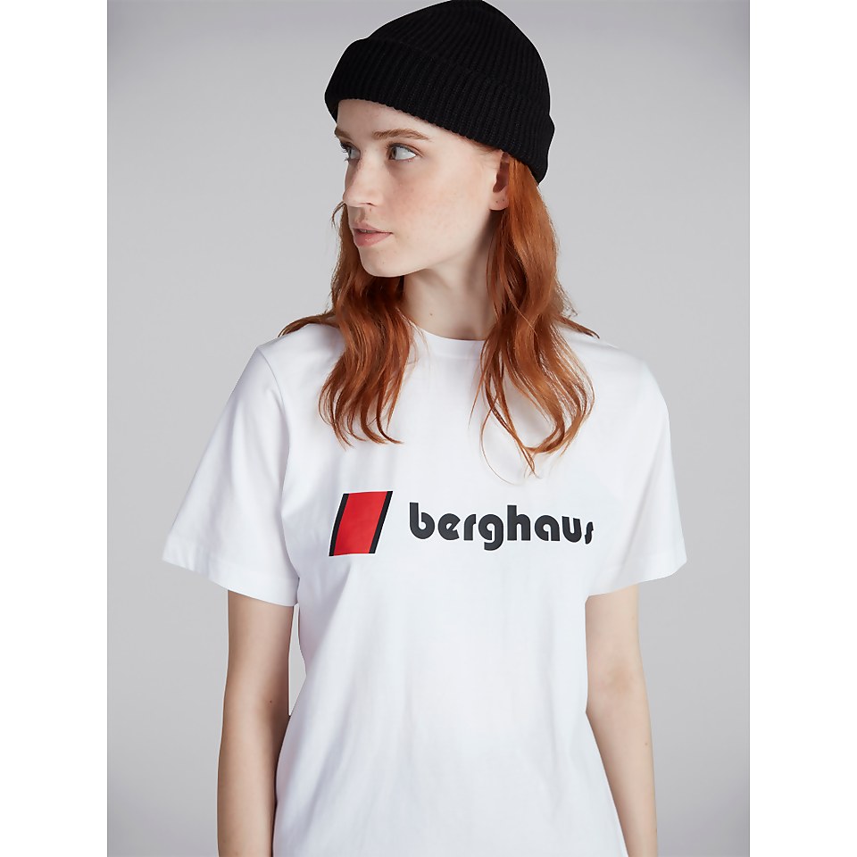 Unisex Organic Heritage Front Logo Tee - White