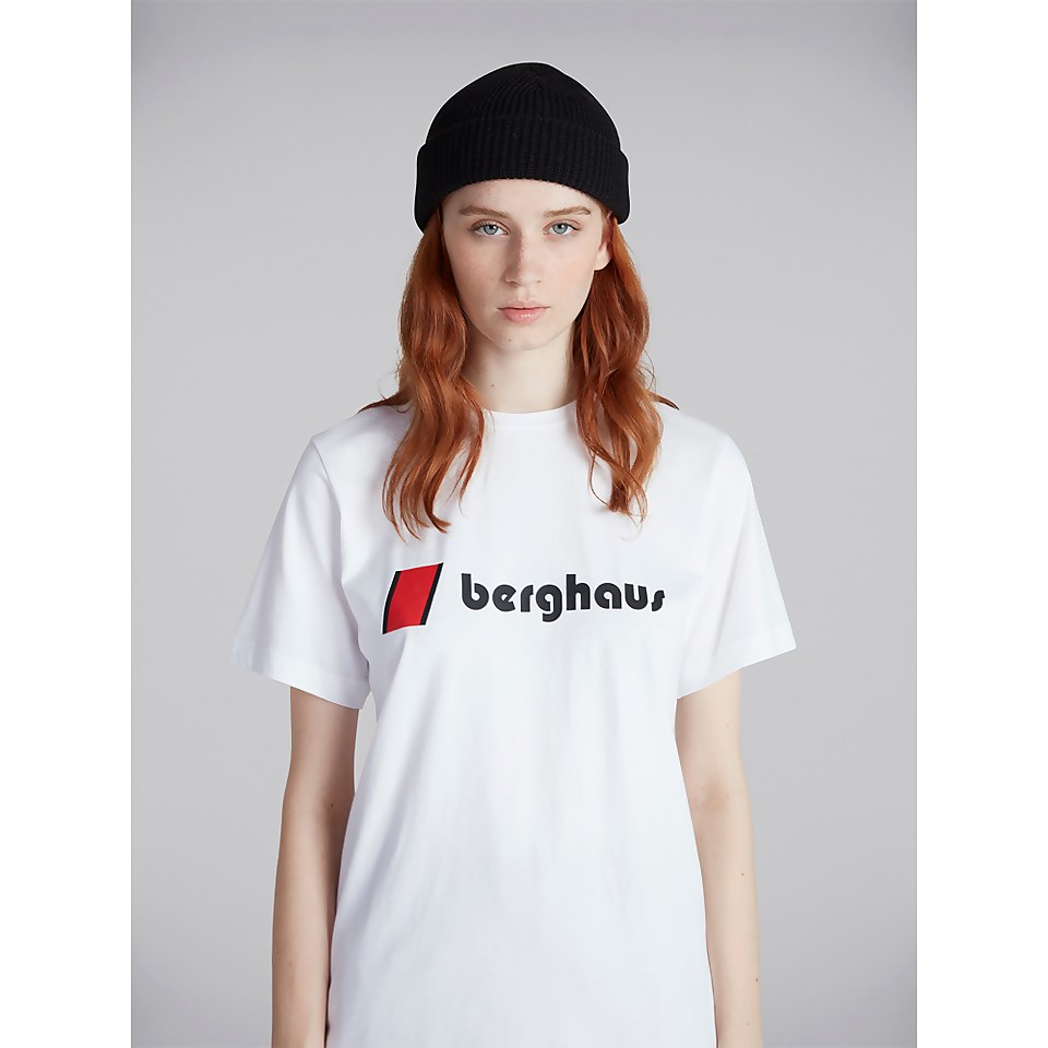 Unisex Organic Heritage Front Logo Tee - White