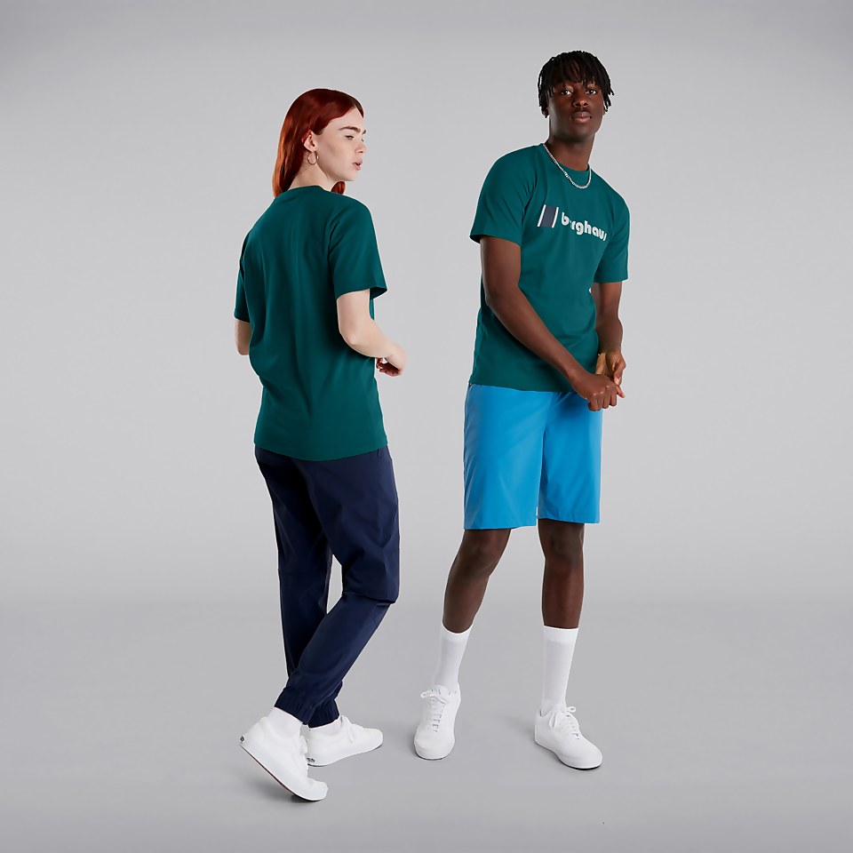 Unisex Organic Heritage Front Logo Tee - Dark Green