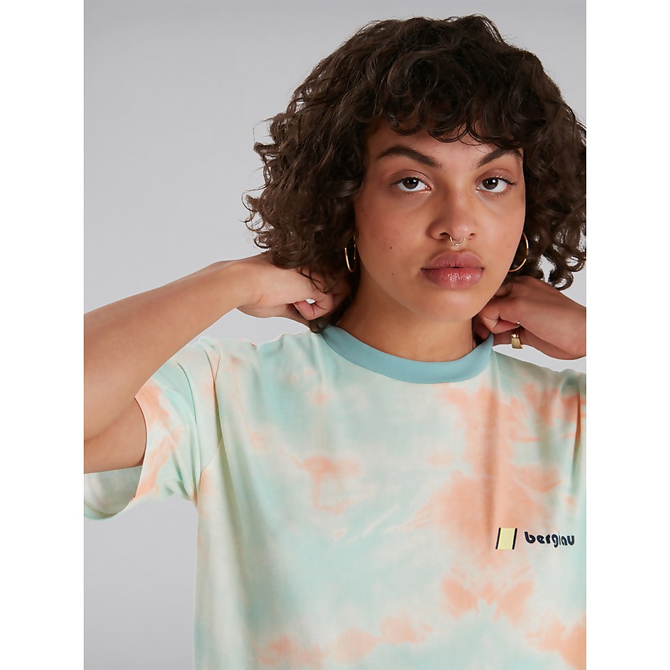 Unisex Heritage Front & Back Logo Tee - Pink / Light Blue