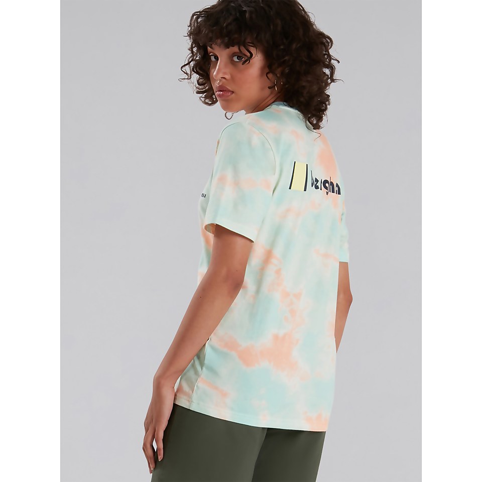 Unisex Heritage Front & Back Logo Tee - Pink / Light Blue