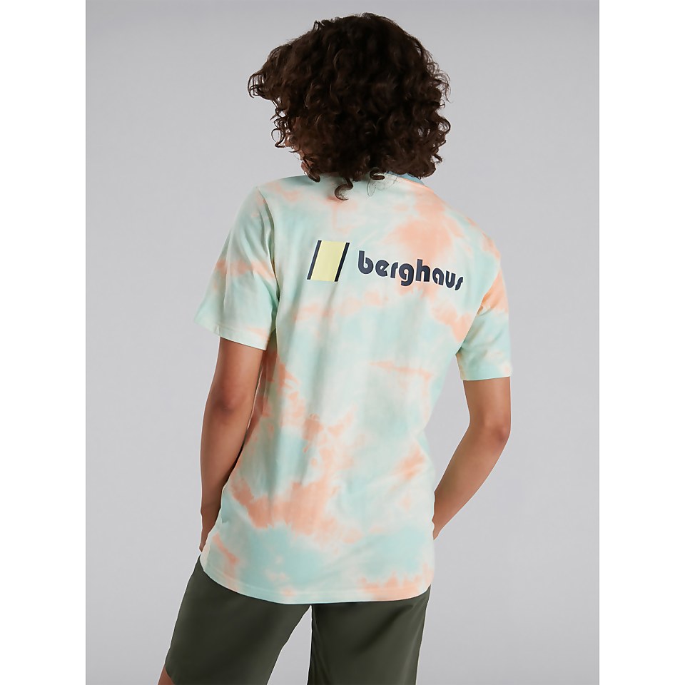 Unisex Heritage Front & Back Logo Tee - Pink / Light Blue