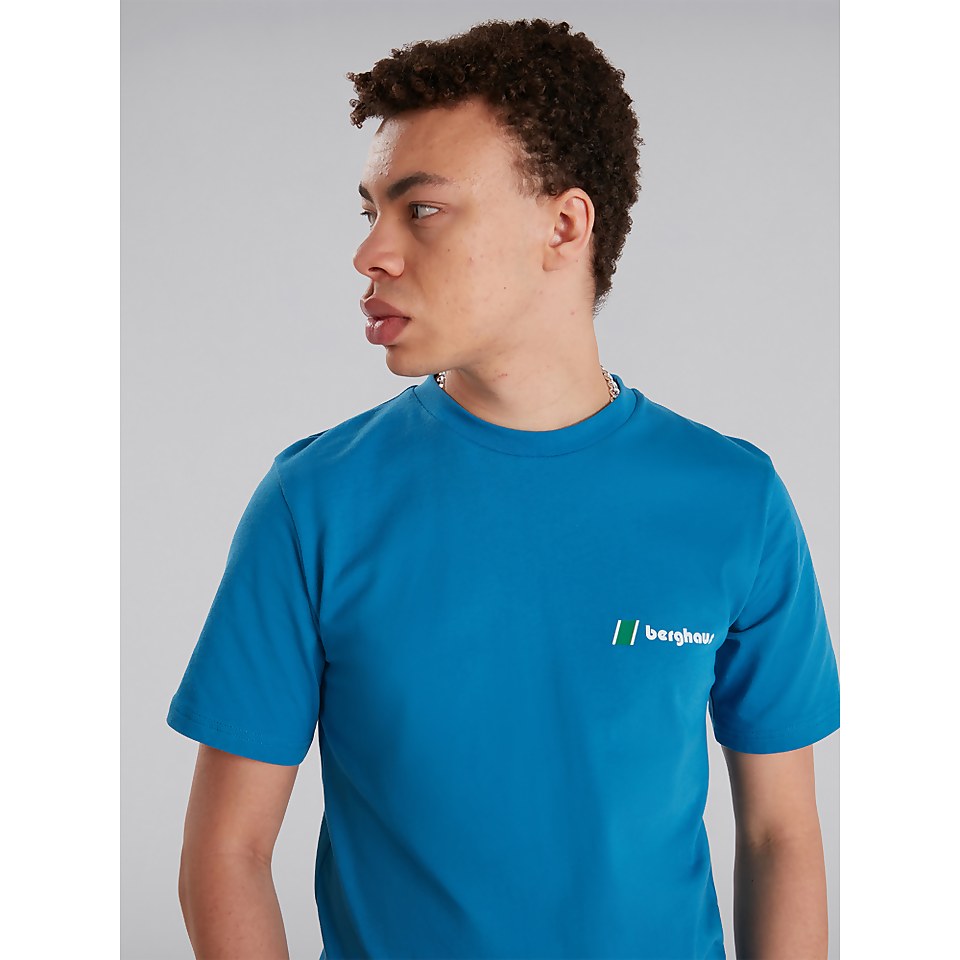 Unisex Heritage Front & Back Logo Tee - Blue
