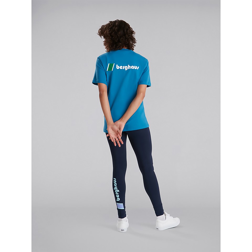 Unisex Heritage Front & Back Logo Tee - Blue
