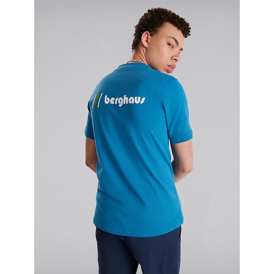 Unisex Heritage Front & Back Logo Tee - Blue