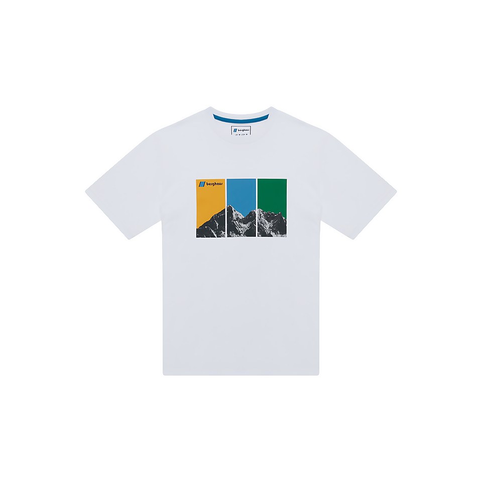 Unisex Triptic Mera Peak Short Sleeve Tee - White