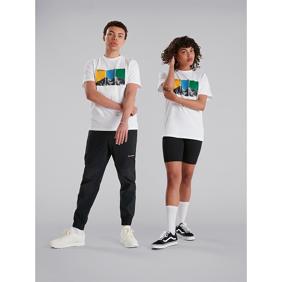 Unisex Triptic Mera Peak Short Sleeve Tee - White