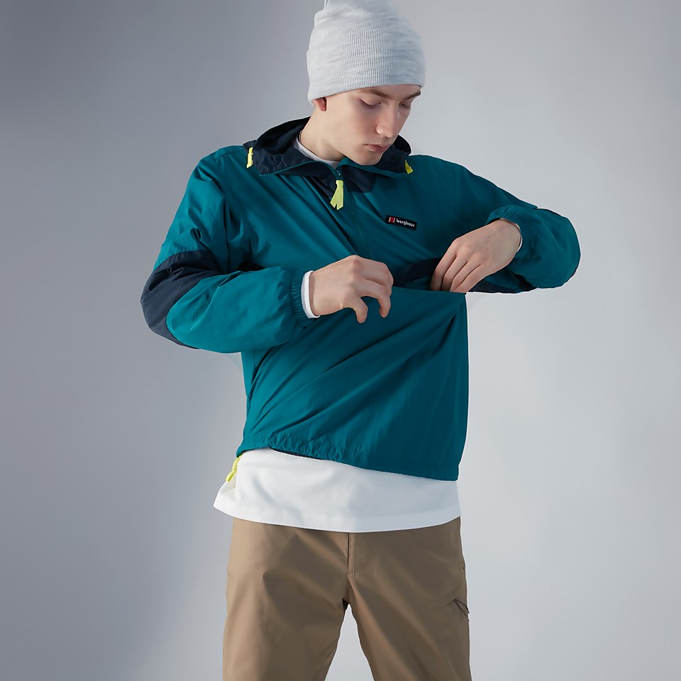 BERGHAUS CO-ORD WIND WP HZIP AM DKGRN/DKBLU
