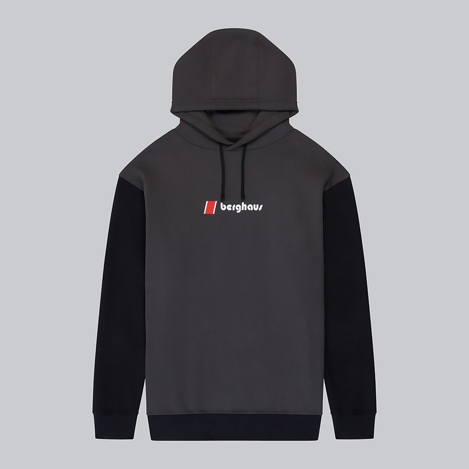 Unisex Oversized Block Hoody - Grey/Black