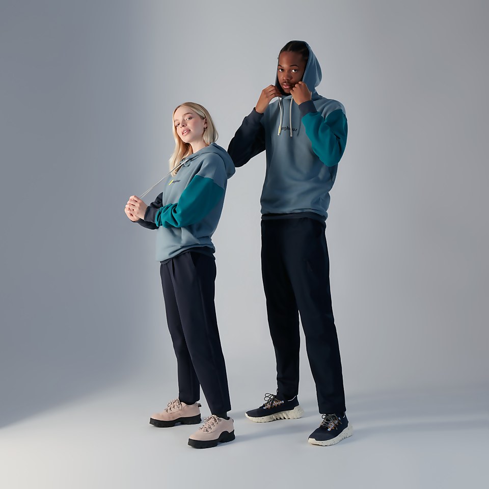 Unisex Oversized Block Hoody - Blue