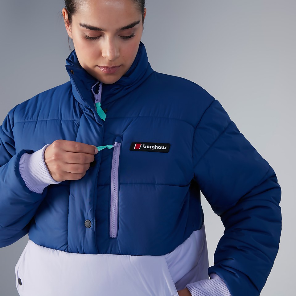 Unisex Selapass Insulated Half Zip Jacket - Blue / Purple
