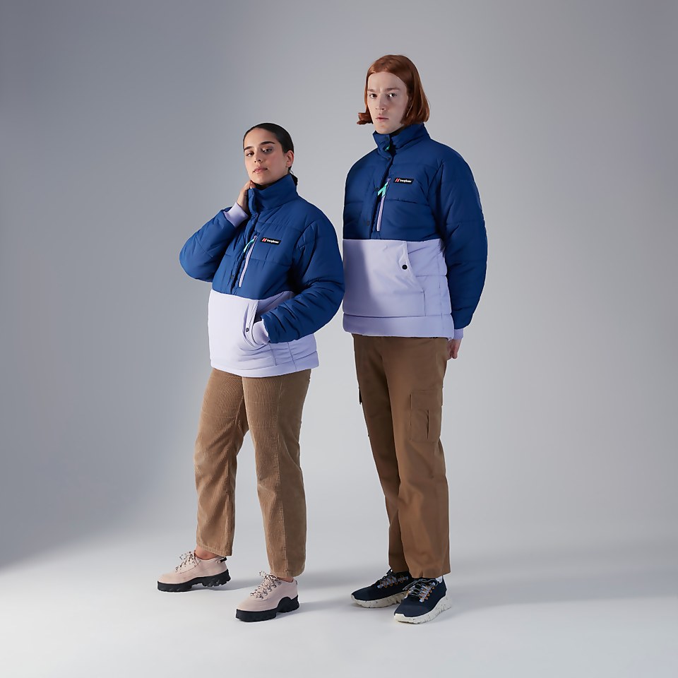 Unisex Selapass Insulated Half Zip Jacket - Blue / Purple