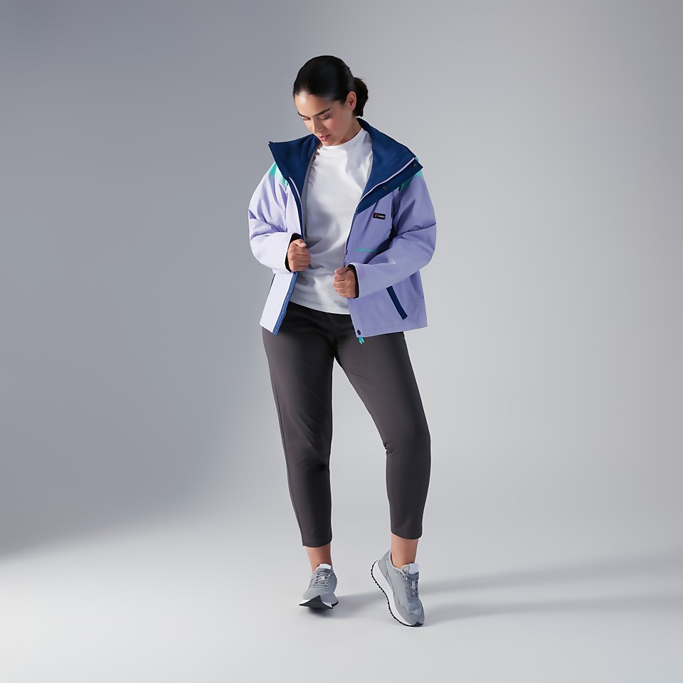 Women's Mayeurvate Short Waterproof Jacket - Purple / Blue