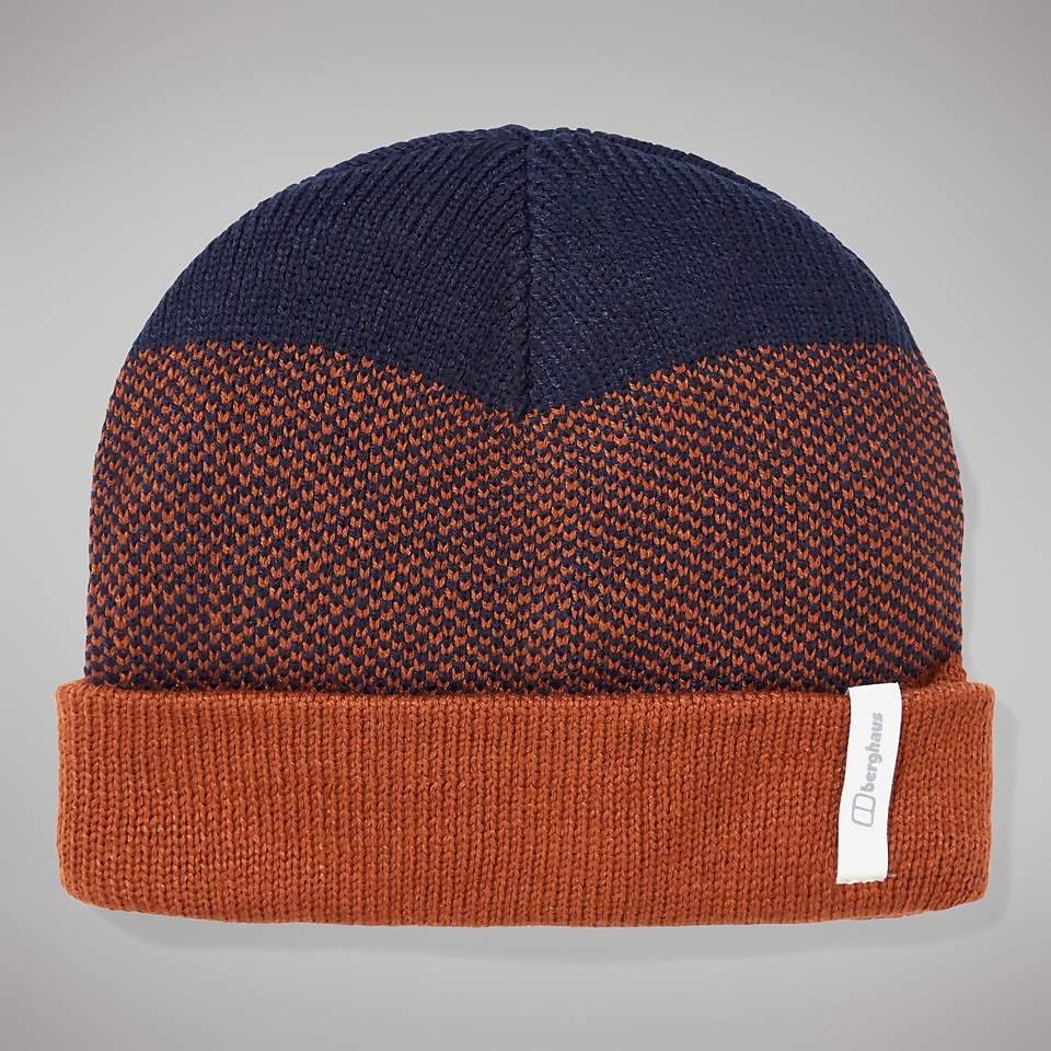 Unisex Kingstun Beanie - Dark Blue/Brown