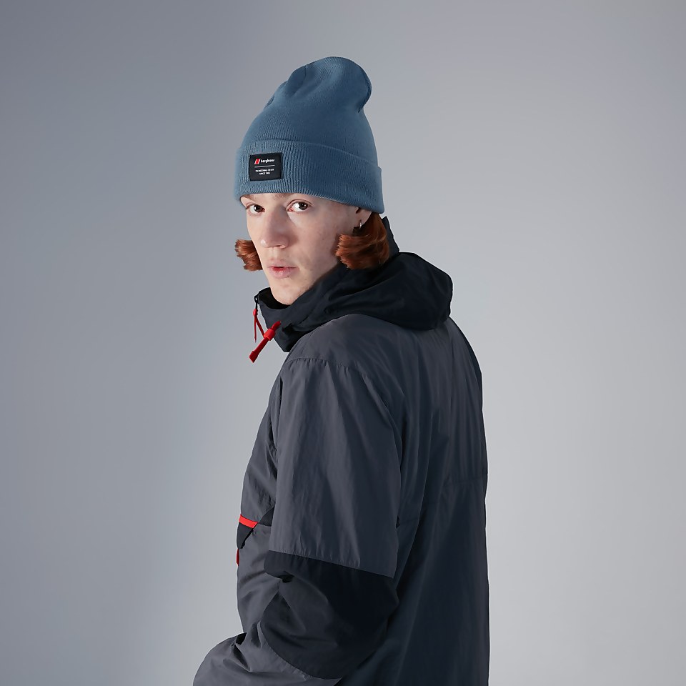 Unisex Heritage Badge Beanie - Blue
