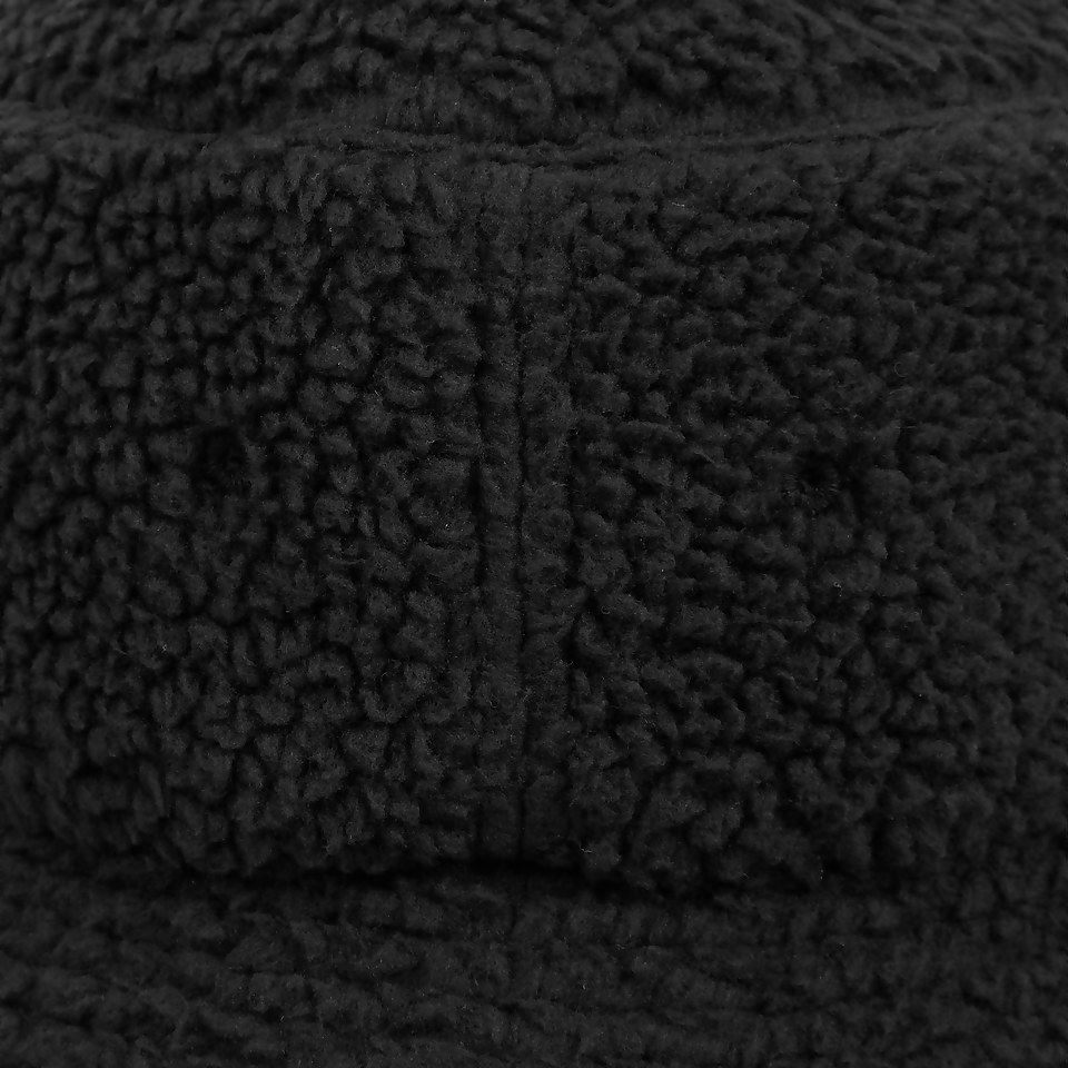 Unisex Sherling Fleece Heritage Bucket Hat Black
