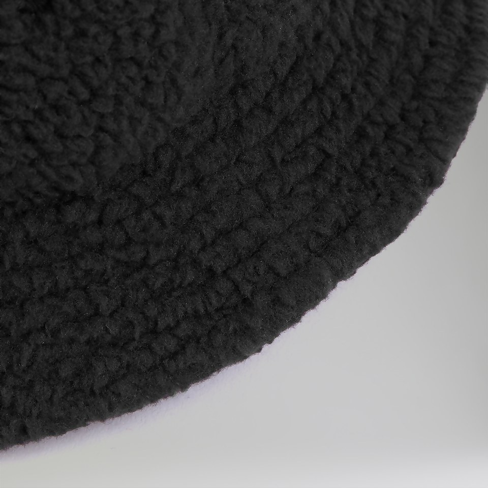 Unisex Sherling Fleece Heritage Bucket Hat Black