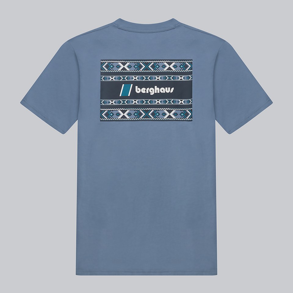 Unisex Aztec Block T-Shirt - Blue