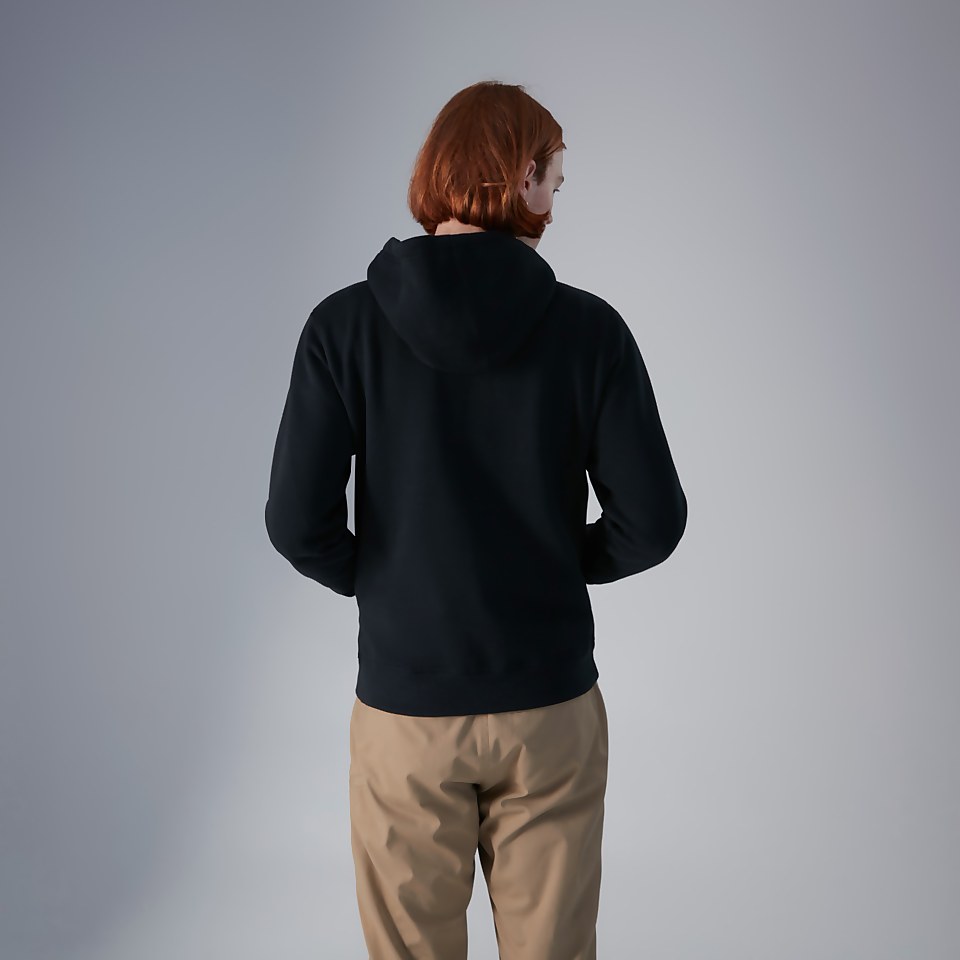 Unisex Heritage Small Logo Hoody - Black