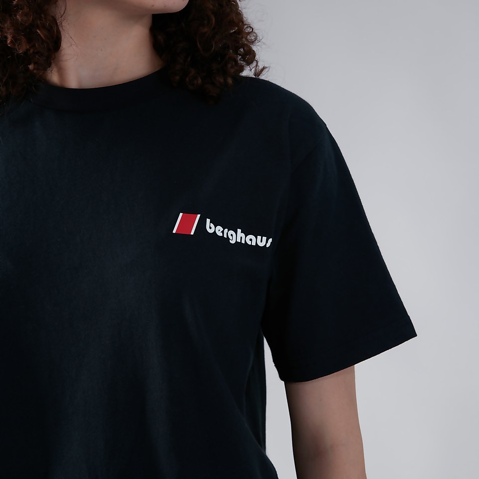 Unisex Kanchenjunga Static Short Sleeve T-Shirt - Black
