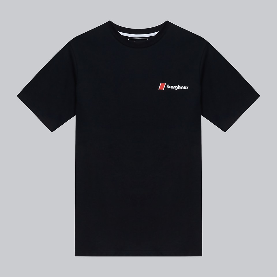 Unisex Kanchenjunga Static Short Sleeve T-Shirt - Black