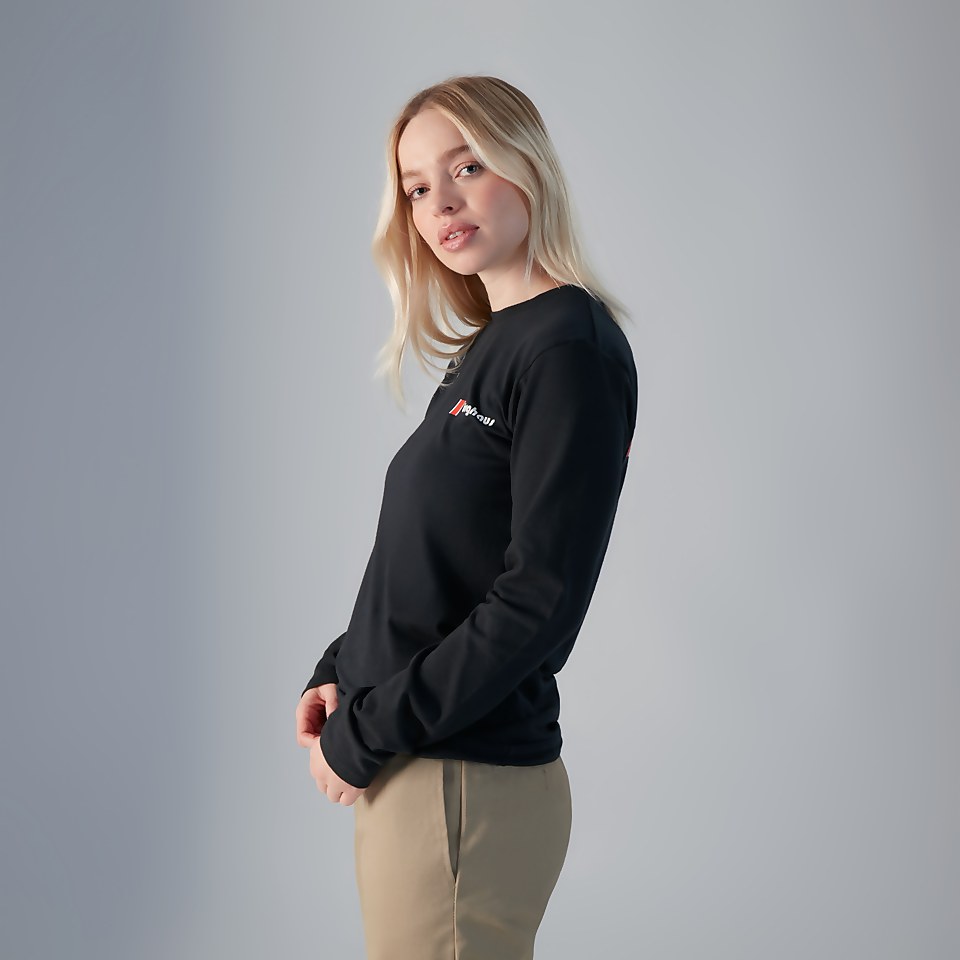 Unisex Heritage F&B Logo Long Sleeve T-Shirts - Black