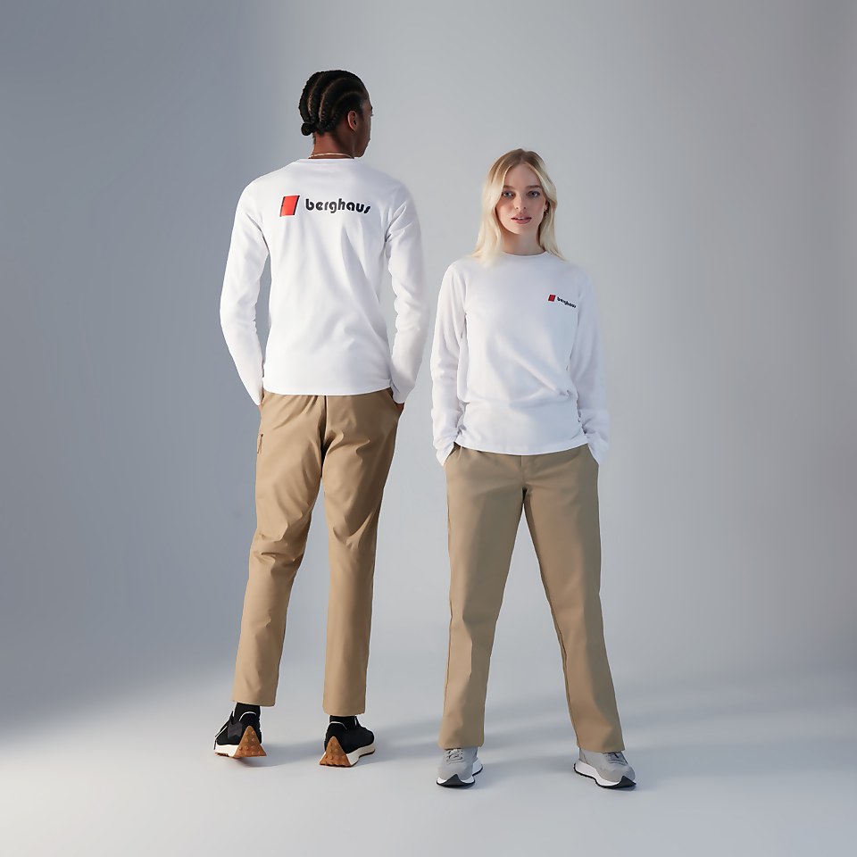 Unisex Heritage F&B Logo Long Sleeve T-Shirts - White