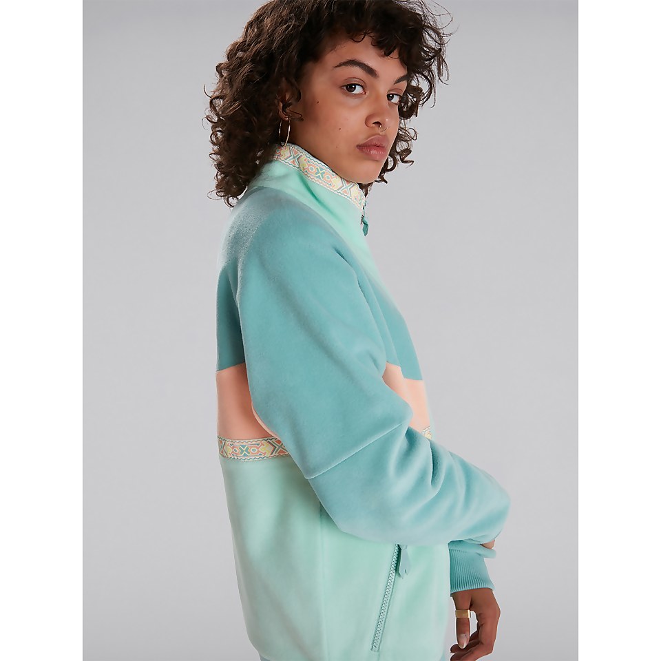 Unisex Tramantana 91 Fleece - Light Turquoise / Light Blue / Pink
