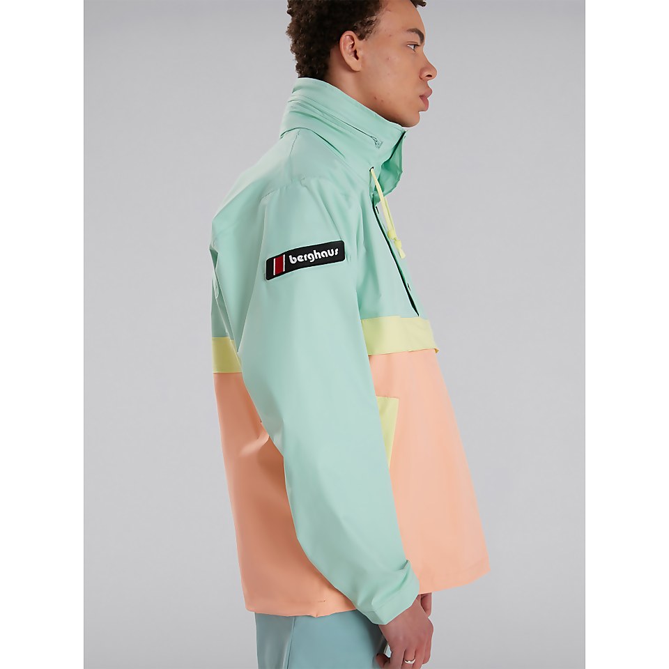 Unisex Ski Smock 86 Waterproof Jacket - Pink / Turquoise / Green