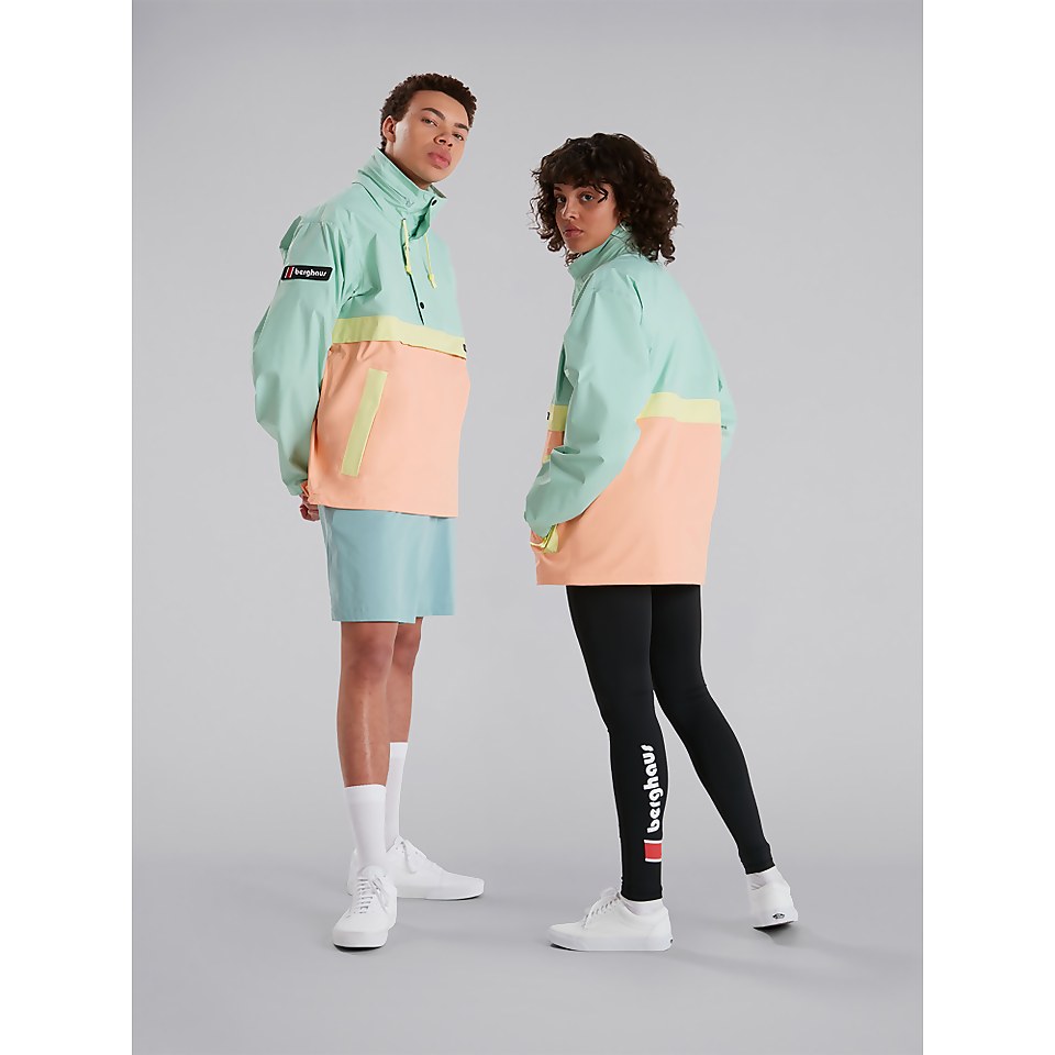 Unisex Ski Smock 86 Waterproof Jacket - Pink / Turquoise / Green