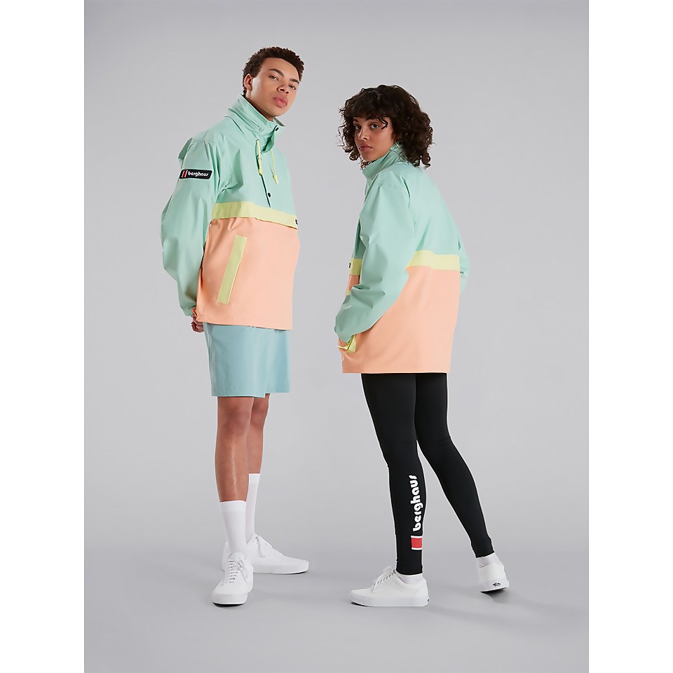 Unisex Ski Smock 86 Waterproof Jacket - Pink / Turquoise / Green