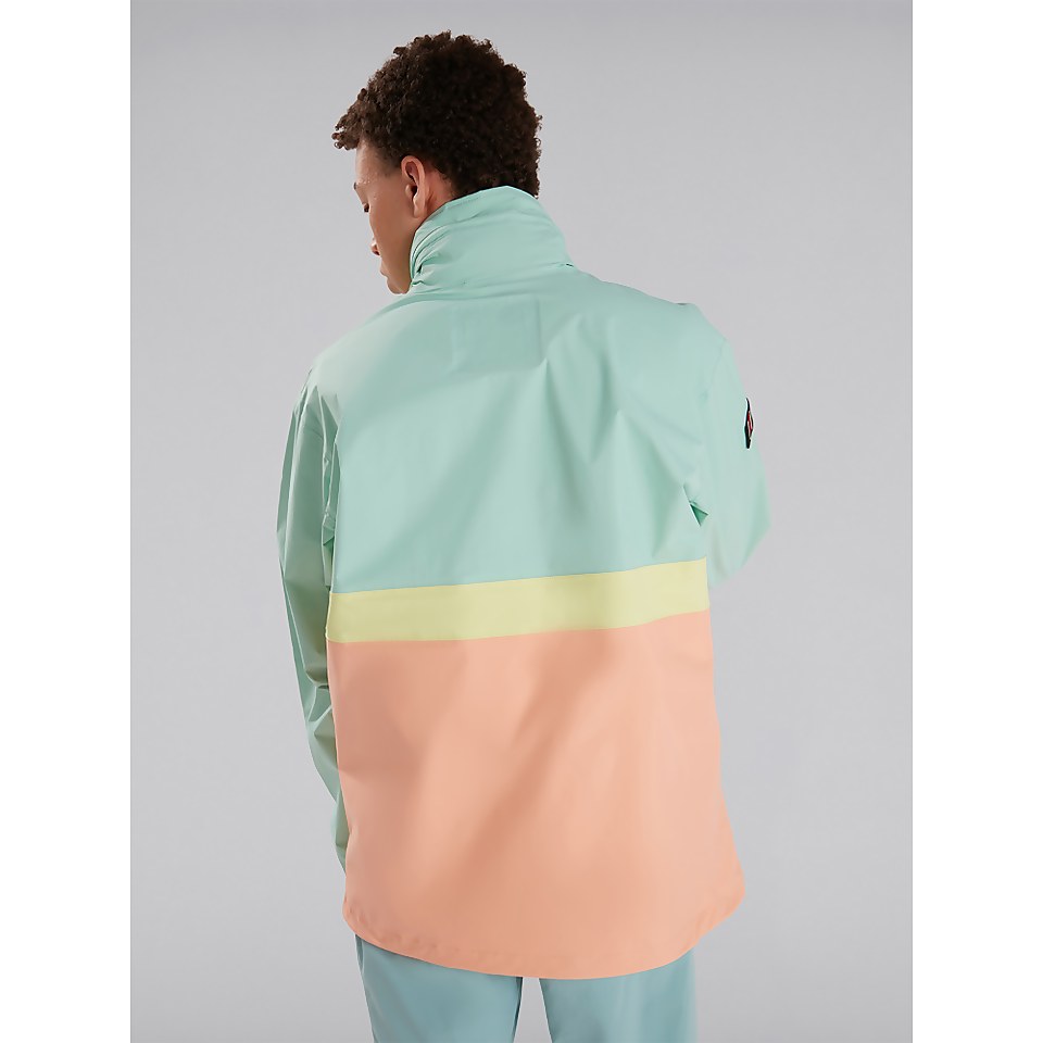 Unisex Ski Smock 86 Waterproof Jacket - Pink / Turquoise / Green