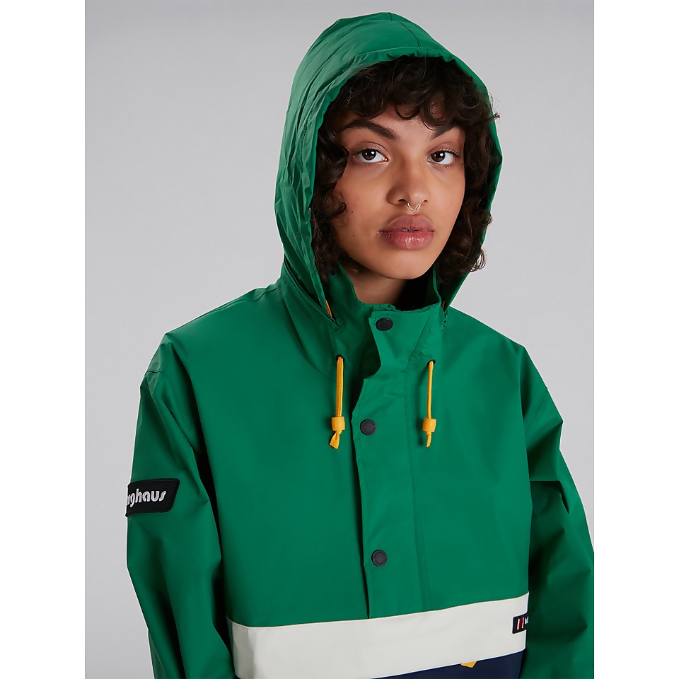 Unisex Ski Smock 86 Waterproof Jacket - Green / Blue / Grey