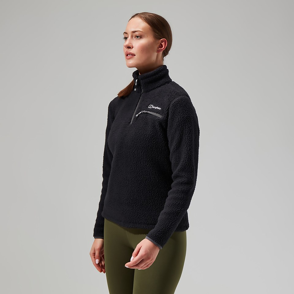 Darria Half Zip Fleece für Damen - Schwarz