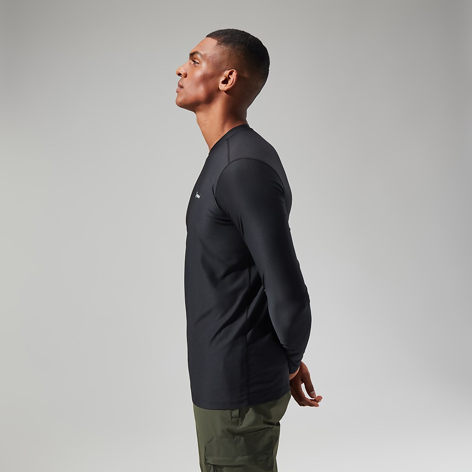 Men's 24/7 Tech Tee Long Sleeve Crew - Black