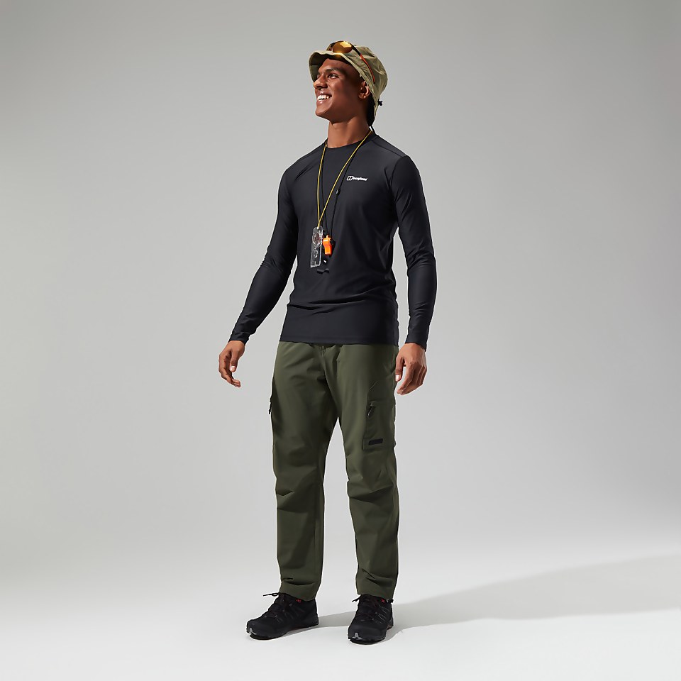 Men's 24/7 Tech Tee Long Sleeve Crew - Black