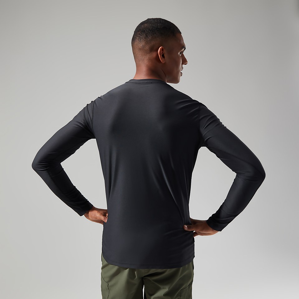 Men's 24/7 Tech Tee Long Sleeve Crew - Black