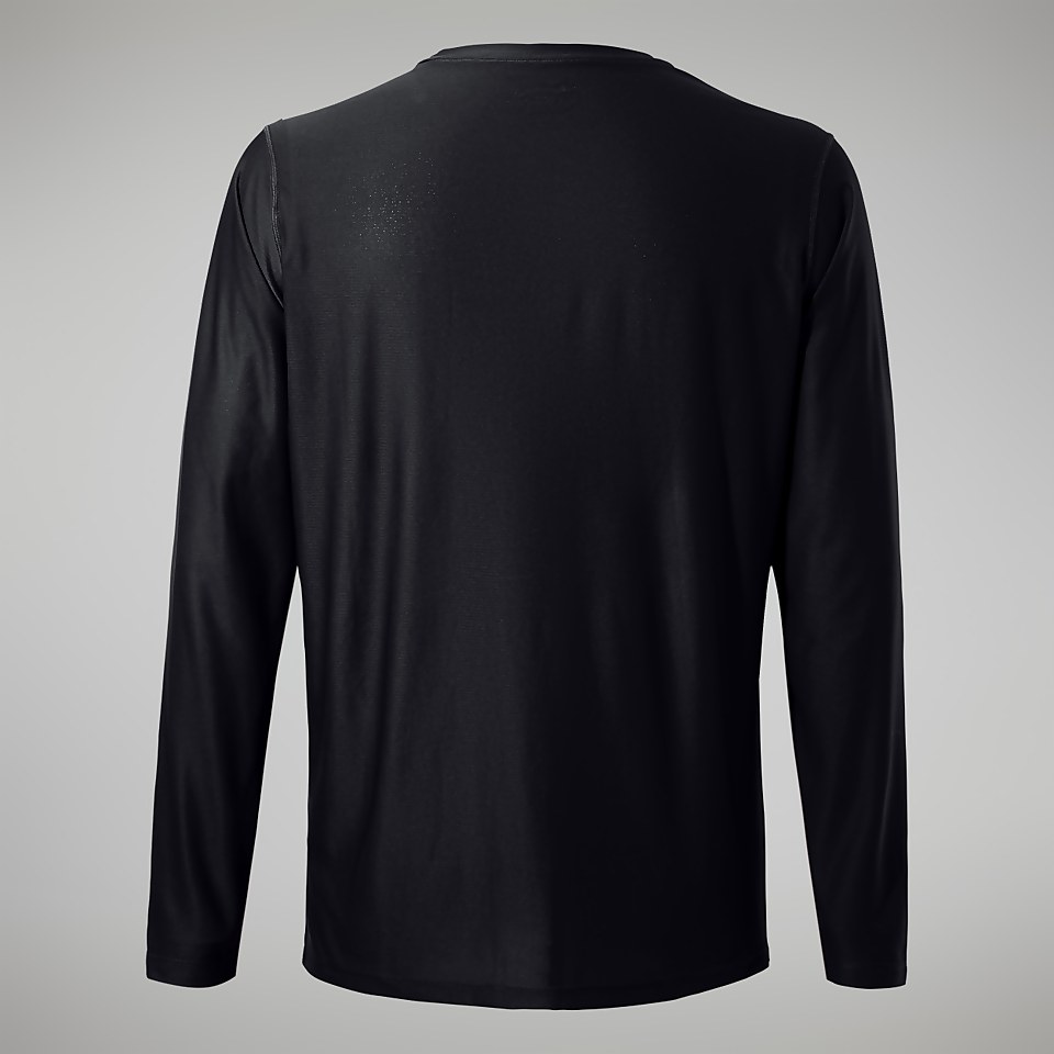 Men's 24/7 Tech Tee Long Sleeve Crew - Black
