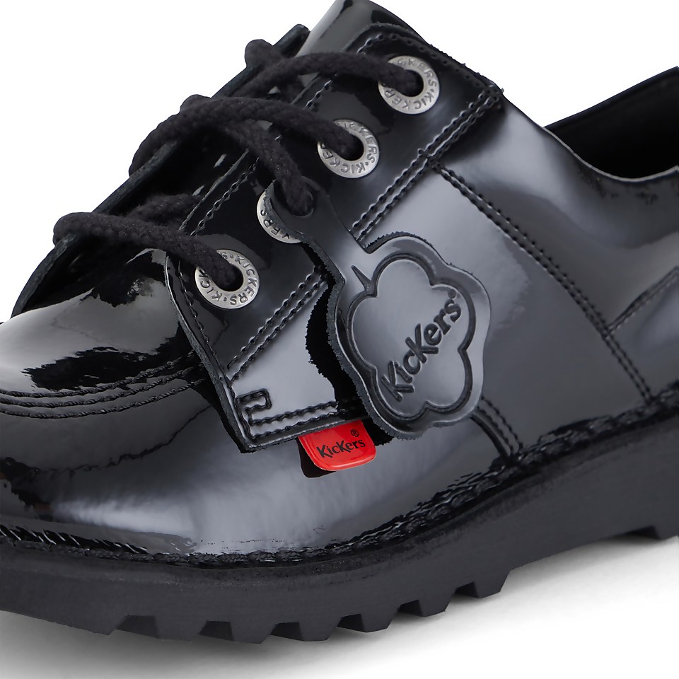 Youth Unisex Kick Lo Patent Leather Black