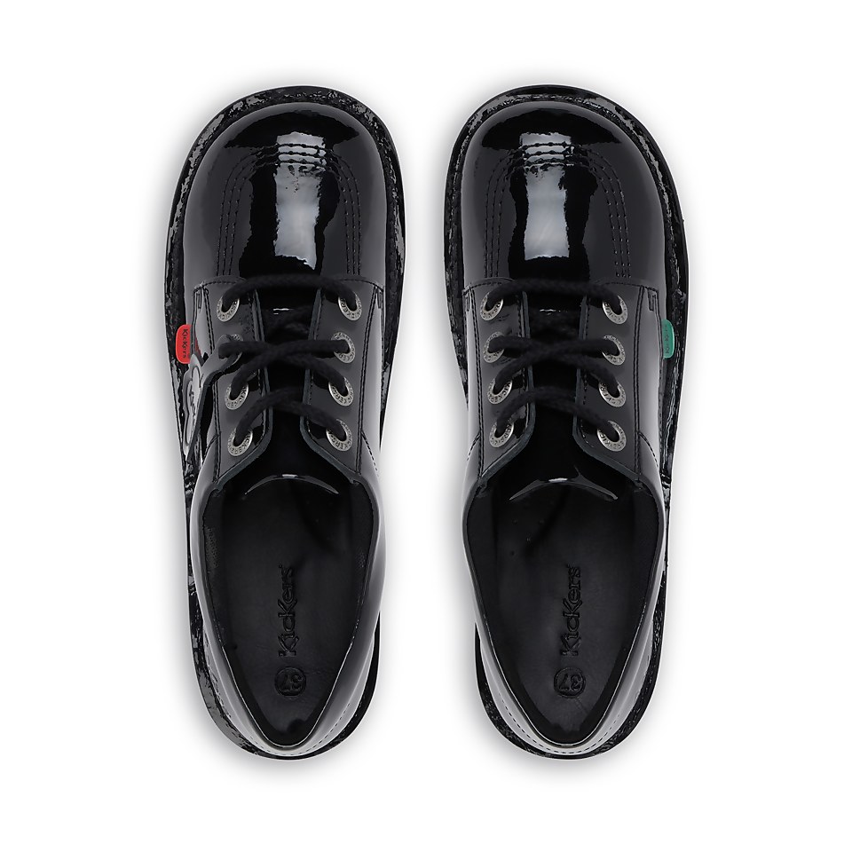 Youth Unisex Kick Lo Patent Leather Black