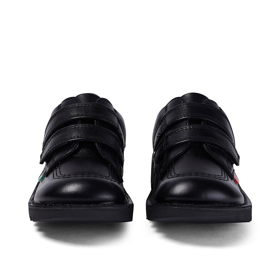 Kickers Junior Kick Lo Twin Velcro Shoes - Black